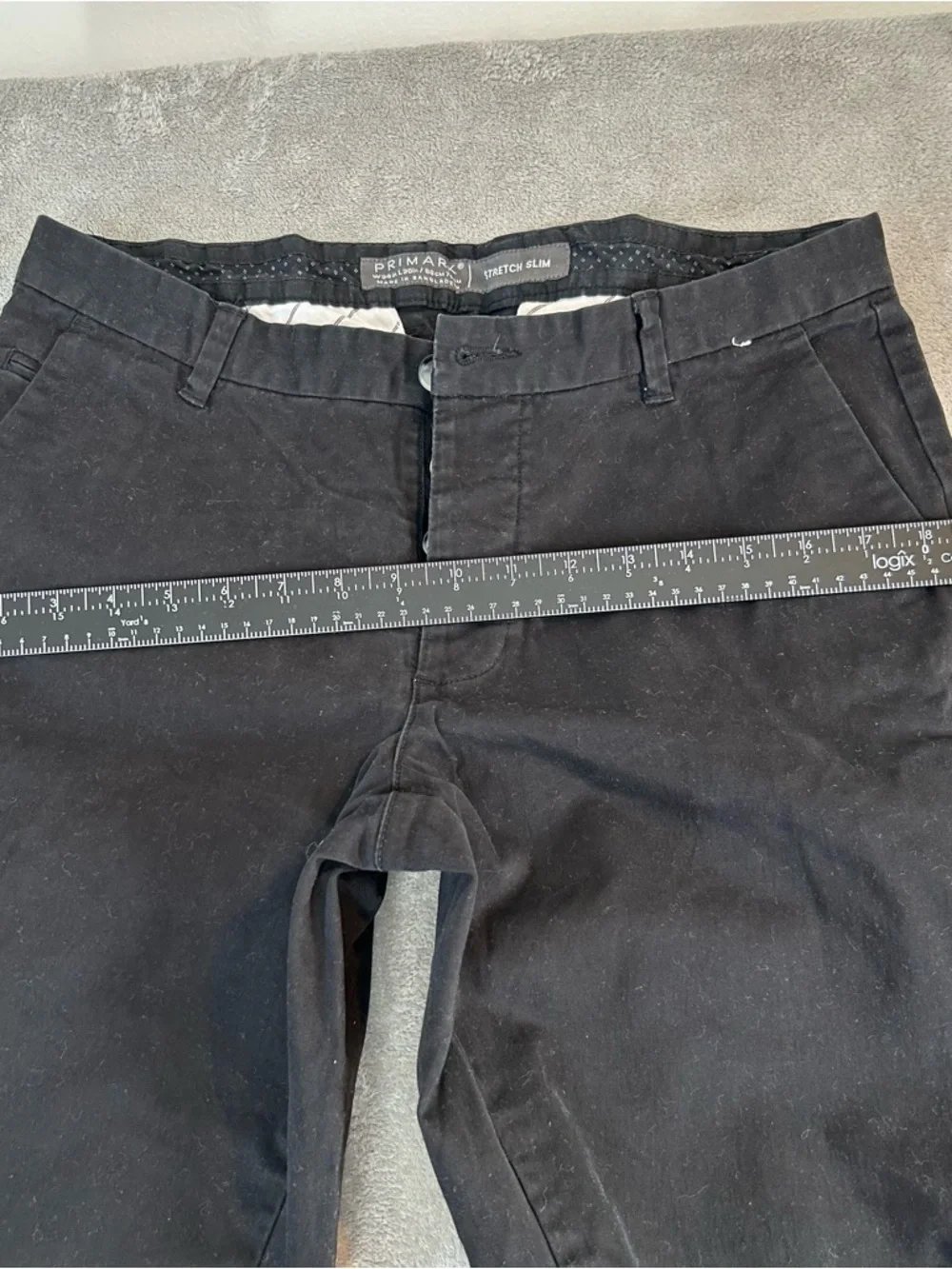 Primark Men’s Stretch Slim Fit‎ Pants Color Black Size 34x30